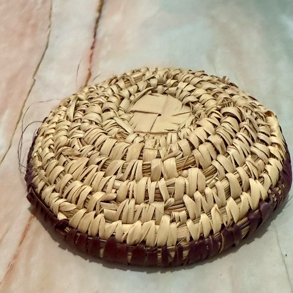 5/$20 Hand woven traditional palm fiber basket,NWOT - Picture 6 of 7
